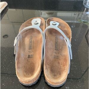 Birkenstock sandals silver